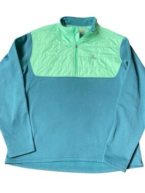 Peter Millar Crown Sport Men's Large Liberty National Golf Quarter Zip Pullover
